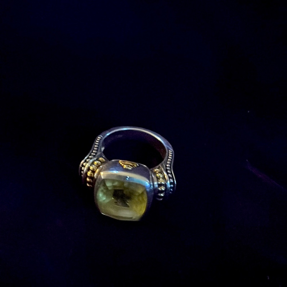 Lagos lemon quartz ring